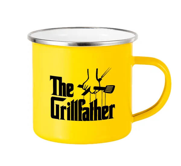 The Grill Father — Yellow Enamel Metallic Cup 360ml