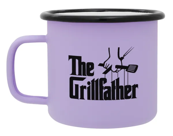The Grill Father — Κούπα Μεταλλική εμαγιέ ΜΑΤ Light Pastel Purple 360ml