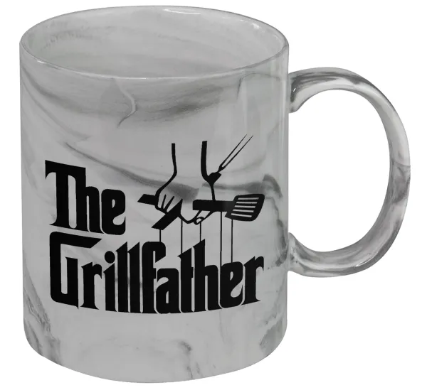 The Grill Father — Κούπα κεραμική, marble style (μάρμαρο), 330ml