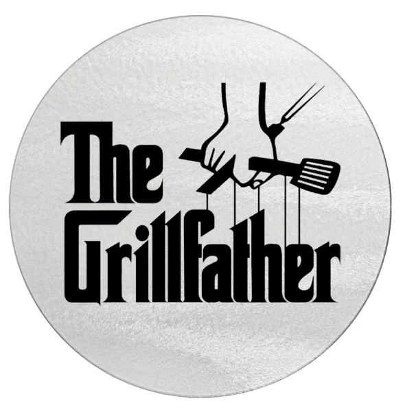 The Grill Father — Επιφάνεια κοπής γυάλινη στρογγυλή (30cm)