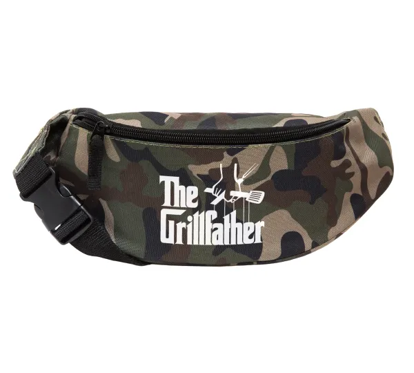 The Grill Father — Unisex waist bag (banana) in Jungle camouflage color with 2 pockets