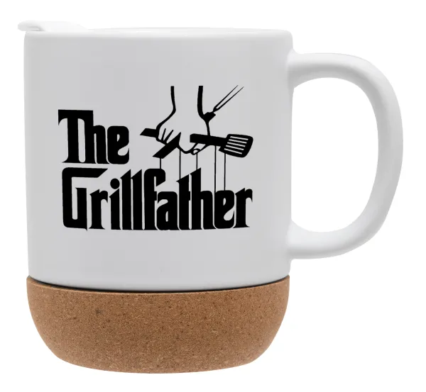 The Grill Father — Κούπα, κεραμική με βάση φελού και καπάκι (ΜΑΤ), 330ml