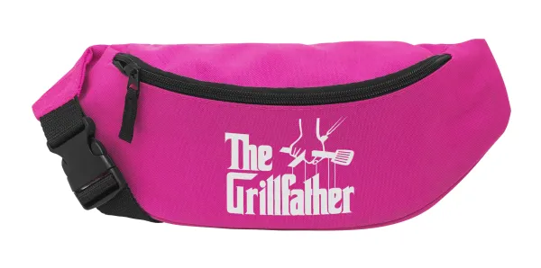 The Grill Father — Unisex waist bag (banana) in PINK color with 2 pockets
