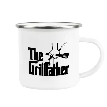 The Grill Father, Κούπα Μεταλλική εμαγιέ λευκη 360ml