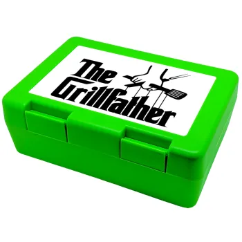 The Grill Father, Παιδικό δοχείο κολατσιού ΠΡΑΣΙΝΟ 185x128x65mm (BPA free πλαστικό)