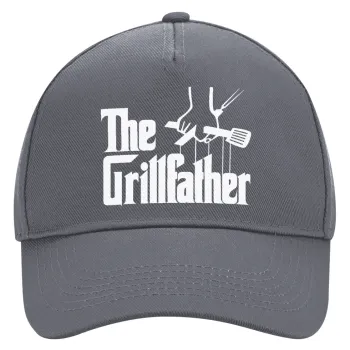 The Grill Father, Καπέλο Ενηλίκων Ultimate Γκρι, (100% ΒΑΜΒΑΚΕΡΟ DRILL, ΕΝΗΛΙΚΩΝ, UNISEX, ONE SIZE)