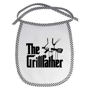 The Grill Father, Σαλιάρα μωρού αλέκιαστη με κορδόνι Μαύρη
