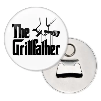 The Grill Father, Μαγνητάκι και ανοιχτήρι μπύρας στρογγυλό διάστασης 5,9cm