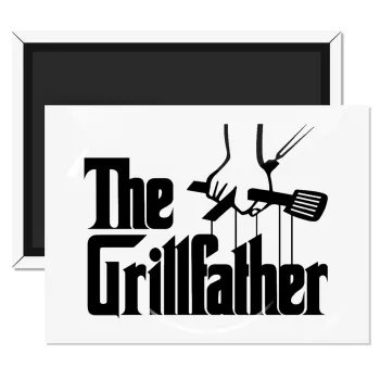 The Grill Father, Ορθογώνιο μαγνητάκι ψυγείου διάστασης 9x6cm