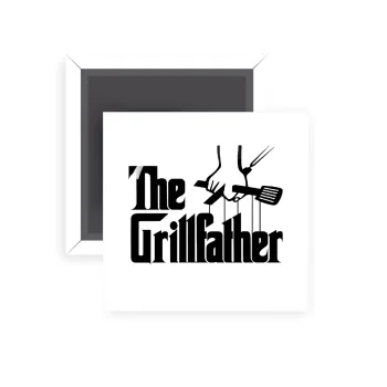 The Grill Father, Μαγνητάκι ψυγείου τετράγωνο διάστασης 5x5cm
