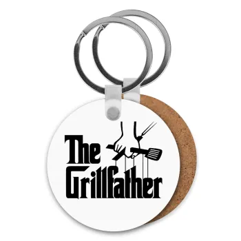 The Grill Father, Μπρελόκ Ξύλινο στρογγυλό MDF Φ5cm