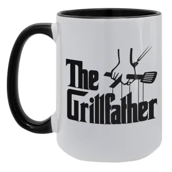The Grill Father, Κούπα Mega 15oz, κεραμική Μαύρη, 450ml