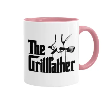 The Grill Father, Κούπα χρωματιστή ροζ, κεραμική, 330ml