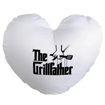 The Grill Father, Μαξιλάρι καναπέ καρδιά 40x40cm περιέχεται το  γέμισμα