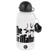 Metal water bottle, White, aluminum 500ml
