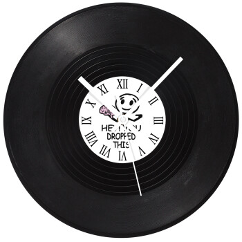 Hey! You dropped this, Ρολόι τοίχου Βινύλιο (30cm)