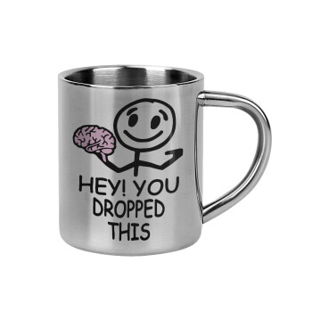 Hey! You dropped this, Mug Stainless steel double wall 300ml
