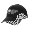 Adult Ultimate BLACK RACING Cap, (100% COTTON DRILL, ADULT, UNISEX, ONE SIZE)