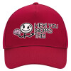 Adult Ultimate Hat RED, (100% COTTON DRILL, ADULT, UNISEX, ONE SIZE)