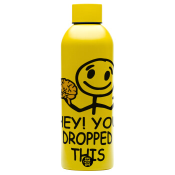 Hey! You dropped this, Μεταλλικό παγούρι νερού, 304 Stainless Steel 800ml