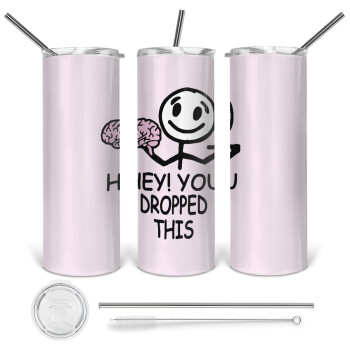 Hey! You dropped this, 360 Eco friendly stainless steel tumbler 600ml, with metal straw & cleaning brush