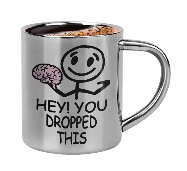 Hey! You dropped this — Κουπάκι μεταλλικό διπλού τοιχώματος για espresso (220ml)