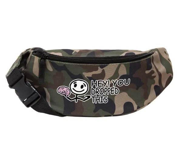 Hey! You dropped this — Unisex waist bag (banana) in Jungle camouflage color with 2 pockets