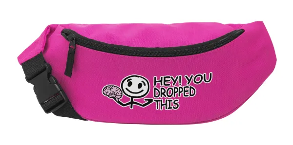 Hey! You dropped this — Unisex waist bag (banana) in PINK color with 2 pockets