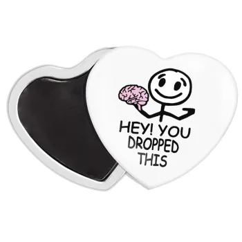 Hey! You dropped this, Μαγνητάκι καρδιά (57x52mm)