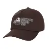 Adult Baseball Cap, 100% Cotton, Chocolate (COTTON, ADULT, UNISEX, ONE SIZE)