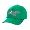 Adult Baseball Cap, 100% Cotton, Green (COTTON, ADULT, UNISEX, ONE SIZE)