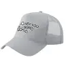 Adult Structured Trucker Hat, with Mesh, GRAY (100% COTTON, ADULT, UNISEX, ONE SIZE)