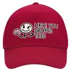 Adult Ultimate Hat RED, (100% COTTON DRILL, ADULT, UNISEX, ONE SIZE)