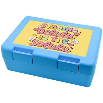 Delulu, Children's cookie container LIGHT BLUE 185x128x65mm (BPA free plastic)