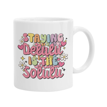 Delulu, Ceramic coffee mug, 330ml (1pcs)