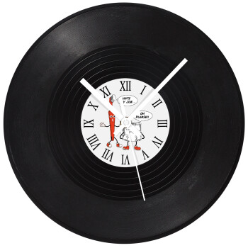 I hate my job, Ρολόι τοίχου Βινύλιο (30cm)