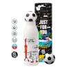 Soccer Metal mug thermos, double wall, 550ml