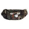 Unisex waist bag (banana) in Jungle camouflage color with 2 pockets