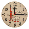 Ρολόι τοίχου ξύλινο plywood (20cm)