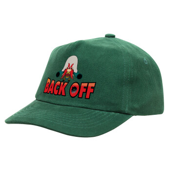 Yosemite Sam Back OFF, Children's Baseball Cap, 100% Cotton Drill, GREEN (COTTON, CHILDREN'S, ONE SIZE)
