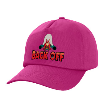 Yosemite Sam Back OFF, Καπέλο παιδικό Baseball, 100% Βαμβακερό,  purple