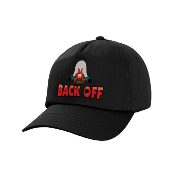 Yosemite Sam Back OFF, Καπέλο παιδικό Baseball, 100% Βαμβακερό, Low profile, Μαύρο