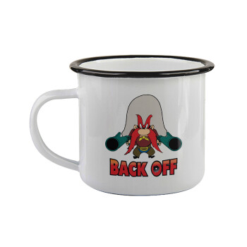 Yosemite Sam Back OFF, Κούπα εμαγιέ με μαύρο χείλος 360ml