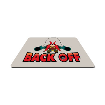Yosemite Sam Back OFF, Mousepad rect 27x19cm