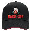 DRILL Adult Ultimate Hat BLACK/RED, (100% COTTON, ADULT, UNISEX, ONE SIZE)