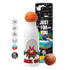 Bascetball Metal mug thermos, double wall, 550ml