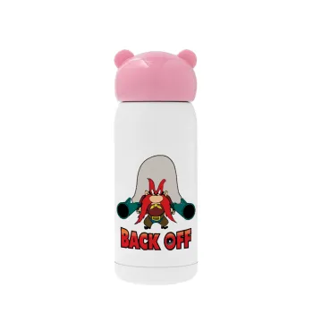 Yosemite Sam Back OFF, Ροζ ανοξείδωτο παγούρι θερμό (Stainless steel), 320ml