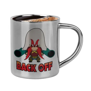 Yosemite Sam Back OFF, Double-wall metal cup for espresso (220ml)