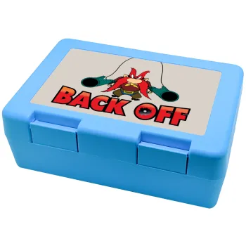 Yosemite Sam Back OFF, Παιδικό δοχείο κολατσιού ΓΑΛΑΖΙΟ 185x128x65mm (BPA free πλαστικό)