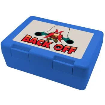 Yosemite Sam Back OFF, Children's cookie container BLUE 185x128x65mm (BPA free plastic)